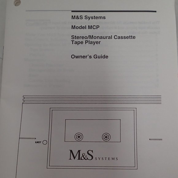 Music and Sound MCP Cassette Player - Picture 8 of 8
